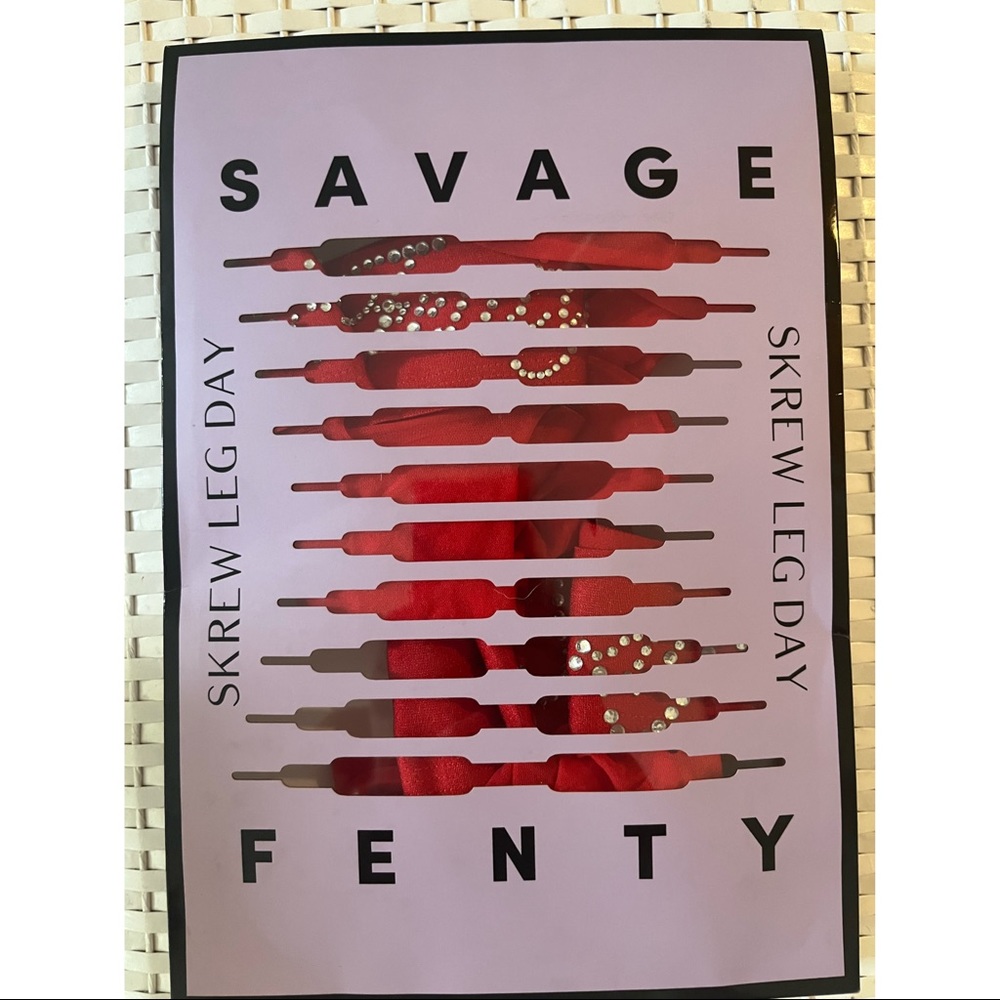 Savage X Fenty- Divorce Court Thigh High Stay Up Stockings - Picture 5 of 7